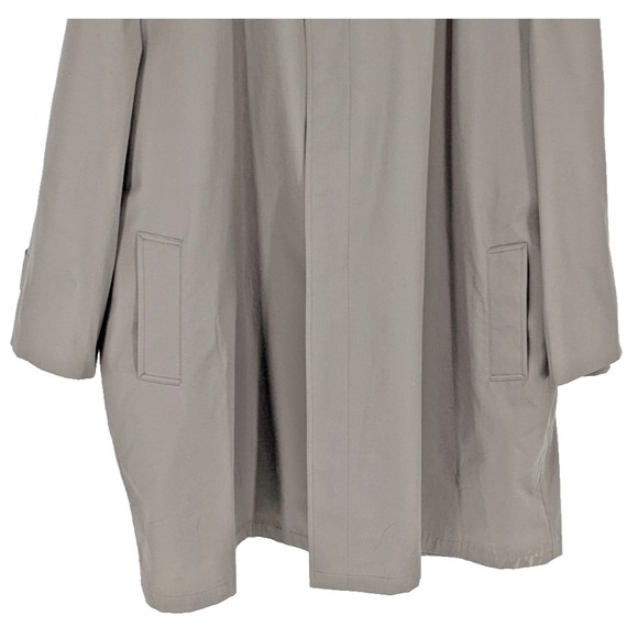 Mens THE ALL WEATHER COAT SIZE 60L  Trench-Taupe-Termo-Lite Zip Quilted Liner - Picture 5 of 14